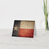 Schroffe hölzerne Texas-Flagge Karte (Vorderseite)