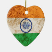 Schroffe indische Flagge Keramikornament (Rechts)