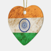 Schroffe indische Flagge Keramikornament (Links)