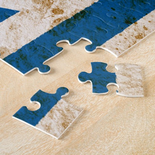 Schroffe israelische Flagge Puzzle (Seite)