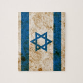 Schroffe israelische Flagge Puzzle (Vertikal)