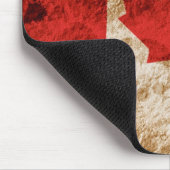 Schroffe kanadische Flagge Mousepad (Ecke)