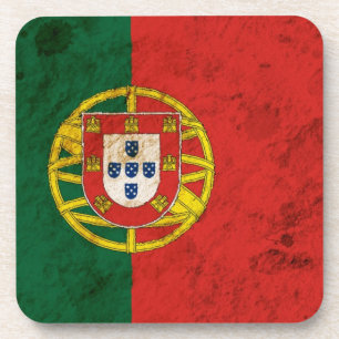 Schroffe portugiesische Flagge Untersetzer