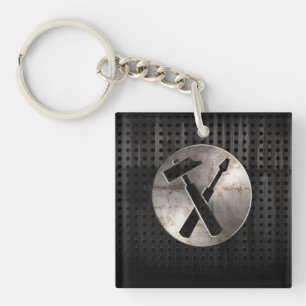 Schroffe Tischler-Werkzeuge Schlüsselanhänger