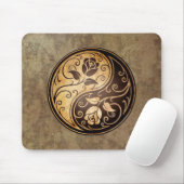 Schroffe Yin Yang Rosen Mousepad (Mit Mouse)