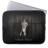 Schroffer Baseball Laptopschutzhülle (Vorderseite)