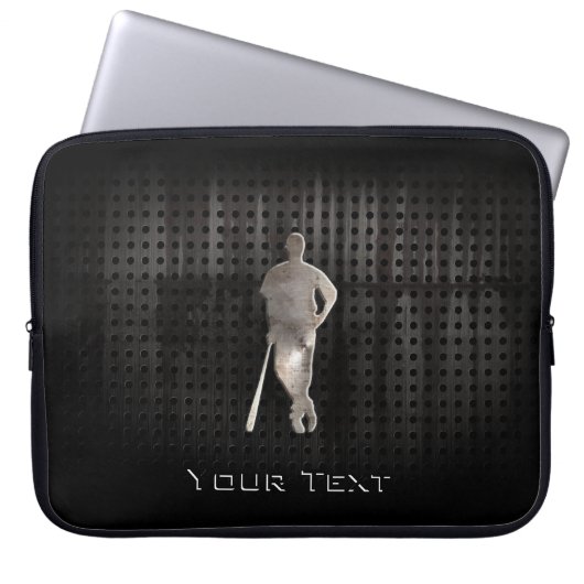 Schroffer Baseball Laptopschutzhülle (Vorderseite)
