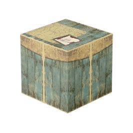 Schroffer blauer Planken-Foto-Würfel-Papiergewicht Würfel