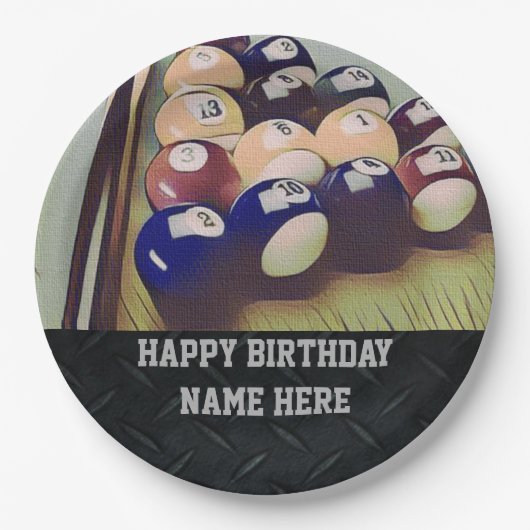 Schroffer erwachsener pappteller (Vorderseite)