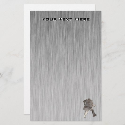 Schroffer Gitarrist Briefpapier (Vorne/Hinten)