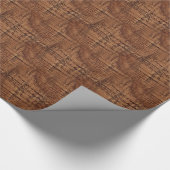 Schroffer Kastanien-Eichen-Holz-Korn-Blick Geschenkpapier (Ecke)