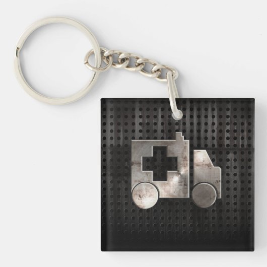 Schroffer Krankenwagen Schlüsselanhänger (Vorderseite)