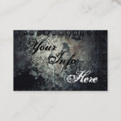 Schroffer oxidierter MetallFriseursalon Visitenkarte (Rückseite)