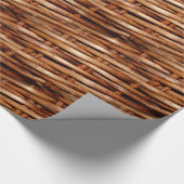 Schroffer Weidenkorb-Blick Geschenkpapier (Ecke)