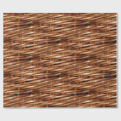 Schroffer Weidenkorb-Blick Geschenkpapier (Flach)