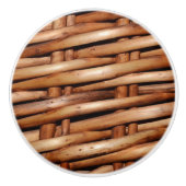 Schroffer Weidenkorb-Blick Keramikknauf (Vorderseite)