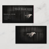 Schroffes Pferderennen Visitenkarte (Vorne/Hinten)