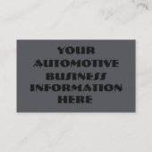 Schroffes Stahlgrau u. blutrote Visitenkarte (Rückseite)