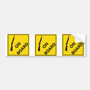 Schrotflinte an Bord Autoaufkleber