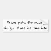 Schrotflinte Autoaufkleber (Vorne)