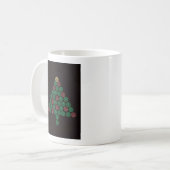 Schrotflinte-Muschel-Weihnachtsbaum Kaffeetasse (Vorderseite Links)