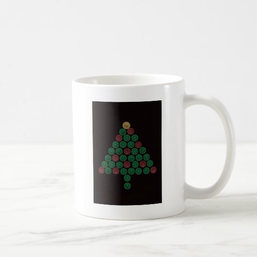 Schrotflinte-Muschel-Weihnachtsbaum Kaffeetasse (Rechts)