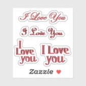 Schrott Buch I Liebe You Valentine Aufkleber (Blatt)