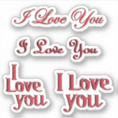 Schrott Buch I Liebe You Valentine Aufkleber (Vorderseite)