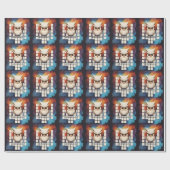 Schrott Eule 3 von 15 Geschenkpapier (Flach)