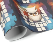 Schrott Eule 3 von 15 Geschenkpapier (Rolleneckpunkt)
