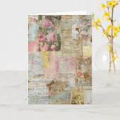 Schrott Journal Leer  Karte (Gelbe Blume)