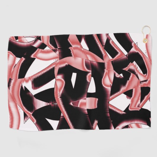 Schrott oder Klebeband auf weiß Golfhandtuch (Horizontal)