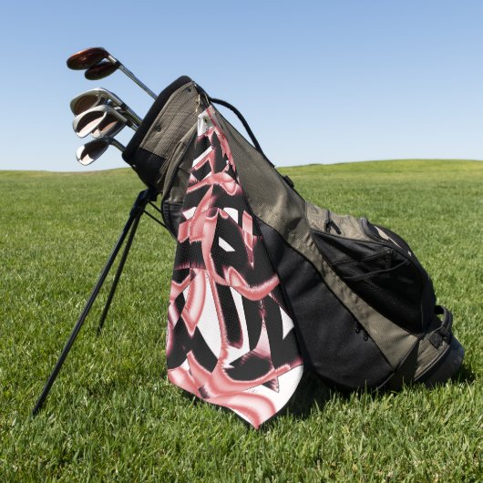 Schrott oder Klebeband auf weiß Golfhandtuch (Gras)