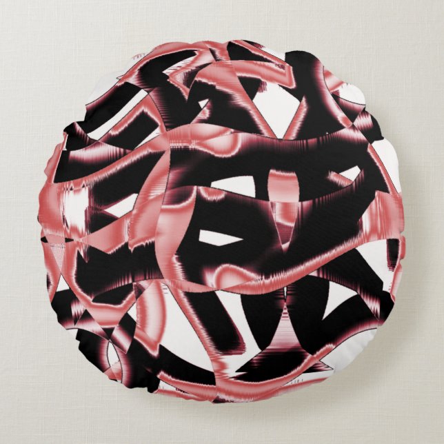 Schrott oder Klebeband auf weiß Rundes Kissen (Vorderseite)