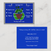 Schrott-Recycler Visitenkarte (Vorne/Hinten)