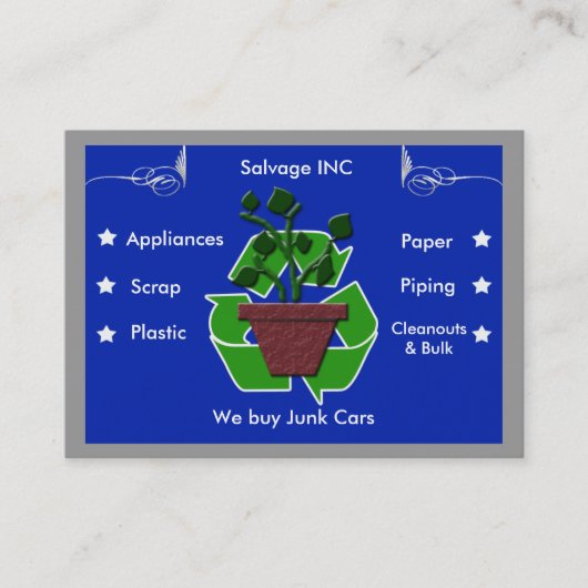 Schrott-Recycler Visitenkarte (Vorderseite)