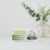 Schrott und Auto recycelnd Visitenkarte (Stehend Vorderseite)