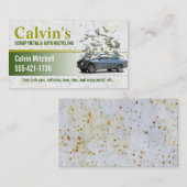 Schrott und Auto recycelnd Visitenkarte (Vorne/Hinten)