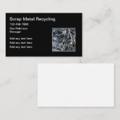 Schrott von Metallen Recycelnd Visitenkarten Visitenkarte (Vorne/Hinten)