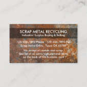 Schrott von Metallen Recycelnd Visitenkarten Visitenkarte (Vorderseite)