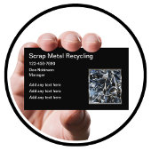 Schrott von Metallen Recycelnd Visitenkarten Visitenkarte