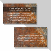 Schrott von Metallen Recycelnd Visitenkarten Visitenkarte