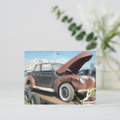 Schrottauto, 2 postkarte (Stehend Vorderseite)