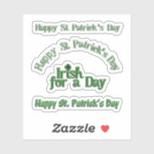 Schrottbuch-Text St. Patrick's Day Aufkleber (Blatt)