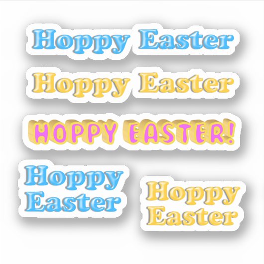 Schrottbuchhaltung Frohe Ostern Aufkleber (Vorderseite)
