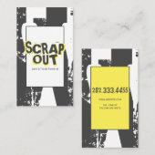 Schrottgarten, Schrott, Metall, Recycelnd Visitenkarte (Vorne/Hinten)