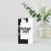 Schrottgarten, Schrott, Metall, Recycelnd Visitenkarte (Stehend Vorderseite)