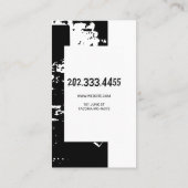 Schrottgarten, Schrott, Metall, Recycelnd Visitenkarte (Rückseite)