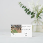 Schrottgeschäft Visitenkarte (Stehend Vorderseite)