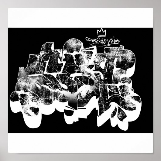 Schrottgraffiti Posters Poster (Vorne)